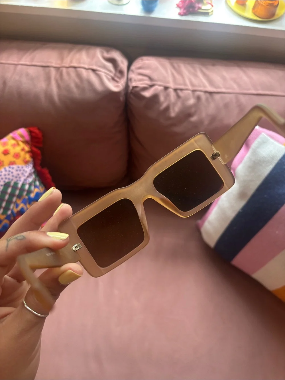 Vintage light pink sunglasses